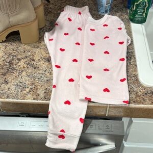 Kids Pink Heart Pajamas